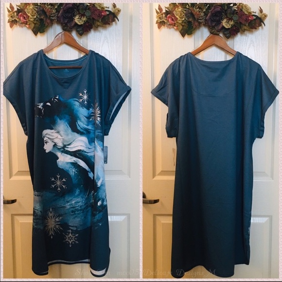 2/$45 Disney Frozen 2 Elsa Water Nokk Lounge Tunic - Picture 3 of 8